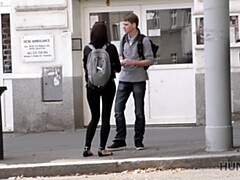 18 jaar, Enthousiasteling, Pijpbeurt, Man die toekijkt, Klein, Gezichtspunt, Tiener, Vrouw