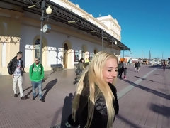 美女, デカチン, フェラチオ, バック, ハードコア, Hd, 公共, タトゥー