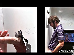Tricked amateur str8 stud gets secret gay BJ in gloryhole
