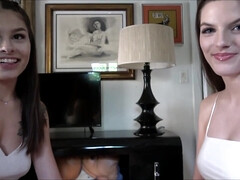 Brunette Girlfriends Threesome POV Experiment - Fiona Frost and Reyna delacruz