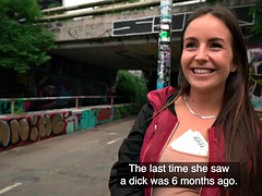 Schönheit, Blasen, Braunhaarige, Paar, Erotisch, Europäisch, Hardcore, Pov