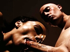 Zwart, Pijpbeurt, Lul, Hondjeshouding, Erotisch, Hd, Interraciaal, Tieten likken