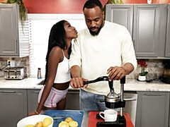 Beautiful doggy style black sex with a long-legged Tina Star