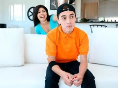 Pijpbeurt, Bruinharig, Hondjeshouding, Harig, Doordringend, Strippen, Tiener, Tieten likken