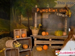 Nicole Murkovski gets tight pussy and beautiful face orgasm on Thanksgiving