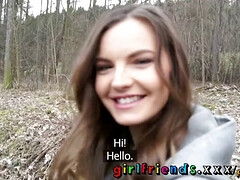 Tschechisch, Freundin, Hd, Lecken, Natürlich, Natürlichen titten, Muschi, Sohn