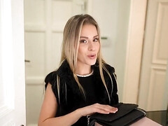 アナル, お尻, デカチン, ブロンド, 茶髪の, 手コキする, ハードコア, 三人