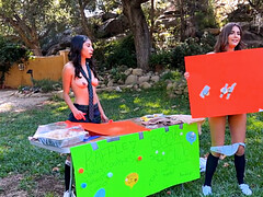 18 ans, Brunette brune, Adolescente, Plan cul à trois, Nénés