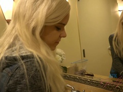 素人, ブロンド, 露出狂, 小柄, ハメ撮り, オマンコ, ガリガリ, ティーン