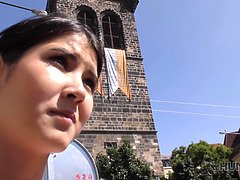 Leie, Braunhaarige, Gehörnter ehemann, Tschechisch, Hd, Geld, Zierlich, Öffentlich