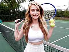 Passionate interracial hard fuck with a beautiful blonde Kimberly Snow