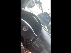 素人, デカチン, デカパイ, 車, 捕まる, なめる, オマンコ, 現実