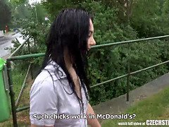 Enthousiasteling, Pijpbeurt, Bruinharig, Hd, Openbaar, Realiteit, Schreeuwen, Tiener