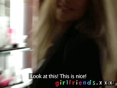 Zuzana Zeleznovova and her GF have a steamy changing room romp & make a hot homemade sex tape