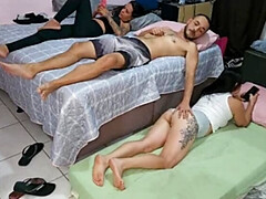 素人, デカチン, 茶髪の, 自家製, ラティーナ, ポルトガル人, スインガー, 三人