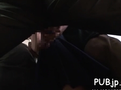 Aziatisch, Pijpbeurt, Japaans, Openbaar, Tiener