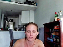 Sensual Natural Body Of A Girl With An Alcohol Obsession