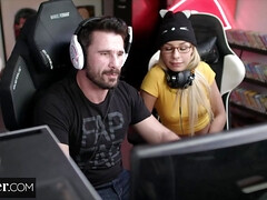 ブロンド, フェラチオ, 指いじり, ポルノスター, 現実, 馬乗り, ティーン, オッパイの