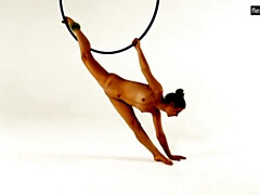 Hembra, Flexible, Desnudo, Coño, Ruso, Hermanas, Solo, Deporte