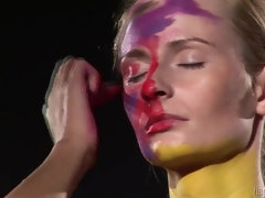 Erica And Karolina Body Painting