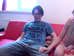 huge-chested beauty Abbi Price blowing off fake producer