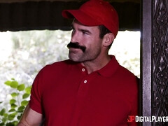 Grote mammen, Zwart, Jurk, Fetisj, Interraciaal, Keuken, Buiten, Rok