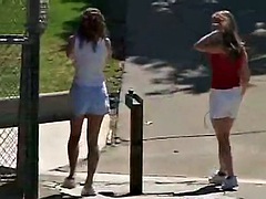 Amateur, Blonde, Lesbienne, Léchez, Masturbation, Mamelons, Adolescente, Nénés