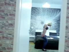 Enthousiasteling, Blond, Pijpbeurt, Diep in de keel, Lul, Duits, Ondergoed, Geld