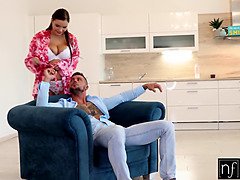 Большая жопа, Большой член, Большие сиськи, Минет, Брюнетки, Семяизвержение, Оргазм, Кричащие