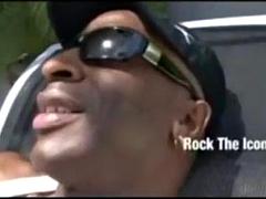 ぽっちゃり, 美人, デカパイ, 黒人, フェラチオ, 黒人, グループ, オッパイの