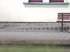 Grote mammen, Flashing, Harig, Buiten, Kut duiken, Hangende tieten, Tieten likken, Bekijker