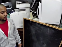 In den arsch, Schwarz, Blasen, Schwarz, Schwul, Interrassisch, Büro, Ablutschen