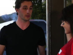 Lieveling, Bruinharig, Stel, Lul, Sperma in gezicht, Kokhalzen, Italiaans, Klein