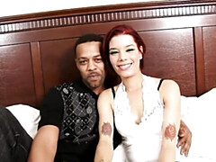 18, フェラチオ, バック, 異人種間, 自然山雀, 赤毛, ティーン, オッパイの