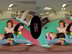 Learn aerobics from the female members of the Casa family