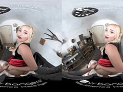 Tridimensionnel, Blonde, Sucer une bite, Gode, En levrette, Hd, Masturbation, Réalité