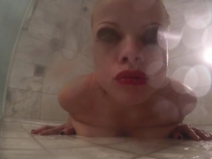 Viking Nadia plays wtih her pussy in the forest