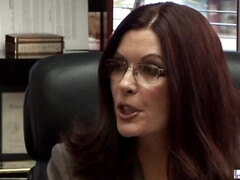 69, デカ尻, 茶髪の, なめる, 下着, 熟年, オフィス, オマンコ