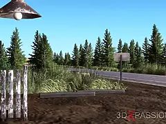 3d, 緊縛, デカパイ, 中出し, イマラチオ, ディルド, バック, エクストリーム