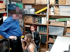 Asiatisch, Arsch, Blasen, Kondom, Jeans, Büro, Höschen, Hoch