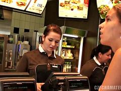 Amateur, Nana, Brunette brune, Tir de sperme, Tchèque