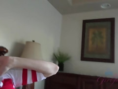 Enthousiasteling, Anaal, Pijpbeurt, Voetbeurt, Vriendin, Orgasme, Gezichtspunt, Mager