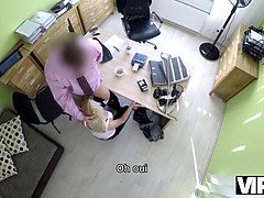 Vorstellungsgespräch, Schönheit, Blondine, Vollbusig, Geile alte tussi, Masturbation, Milf, Ablutschen