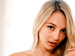 Cute slim blonde Lily Larimar takes a huge dick in her little crack