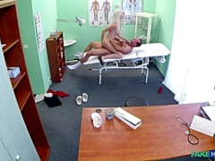 Blonde Shows Doc She's Fit to Work