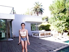 Grote lul, Zwart, Pijpbeurt, Bruinharig, Handbeurt, Hd, Interraciaal, Tiener