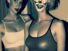 素人, アジア人, 黒人, 捕まる, 黒人, ハードコア, オッパイの