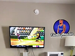 デカ尻, ブロンド, フェラチオ, イく瞬間, 異人種間, 母, フェラする, 妻