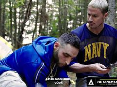 Spermaladung, Fetisch, Schwul, Handjob, Hardcore, Muskel, Im freien, Spanisch