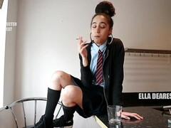 Linda, Ébano, Hembra, Hd, Pene, Pelirrojo, Fumando, Adolescente